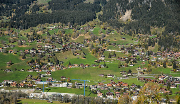istock Mountain town in Grindelwald, Switzerland 1498979430