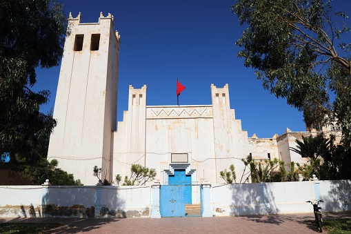 Sidi Ifni town in Morocco. Resident judge office of Sidi Ifni court.