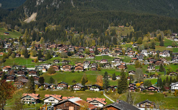 istock Mountain town in Grindelwald, Switzerland 1498981857