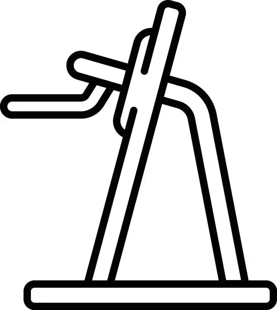 Vector illustration of pull-ups using the padded grips vector outline icon design, Healthy lifestyle symbol, Calisthenics sign, Circuit training equipment stock illustration, Power Tower concept