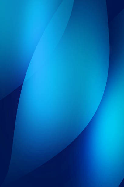 istock Abstract blue vertical wallpaper design with glowing shapes and lights 1498984389