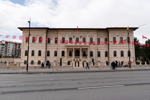 Sivas, Turkey - May 7 2023: Sivas congress building and museum