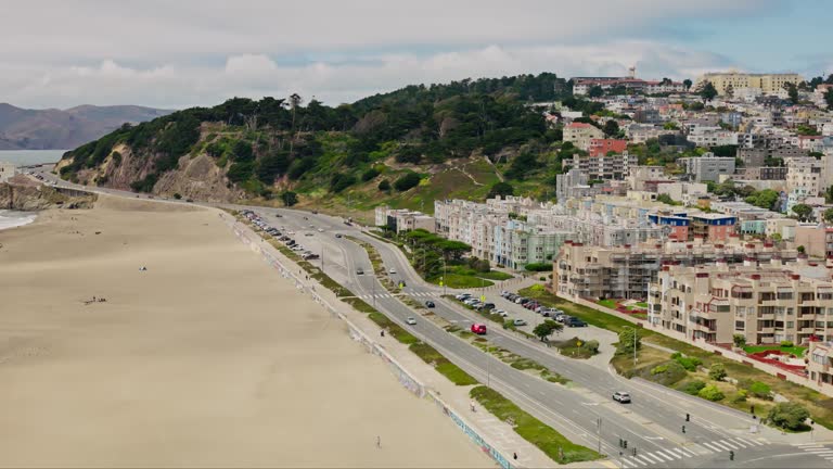 Ocean Beach in San Francisco - Aerial