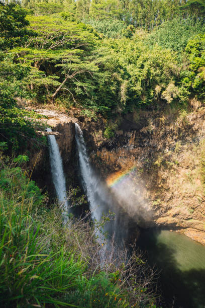 istock Rainbow over Wailua Falls on a bright, sunny day 1499004446