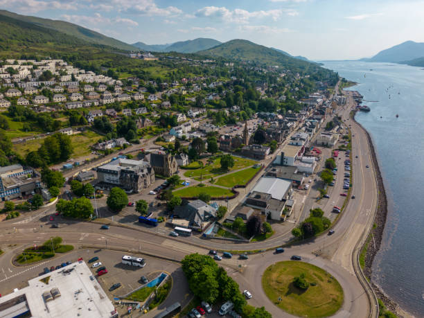 istock Town center Fort William by drone 1499006995