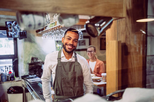 istock Portrait of a coffee bar owner 1499008396