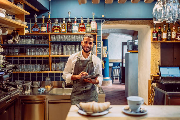 istock Portrait of a coffee bar owner 1499008431
