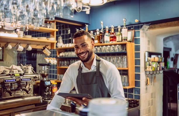 istock Portrait of a coffee bar owner 1499008435