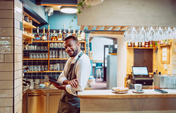 istock Portrait of a coffee bar owner 1499008441