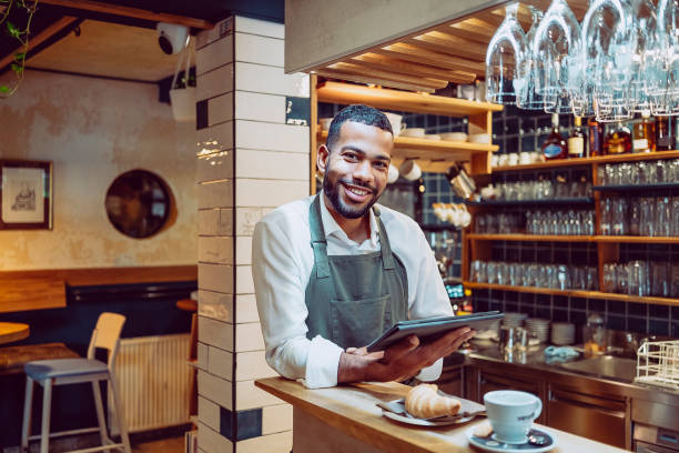 istock Portrait of a coffee bar owner 1499008445