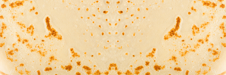 Pancake Texture Background, Tortilla Pattern, Crepes Mockup with Copy Space, Flatbread Banner with Space for Text, Flapjack Background