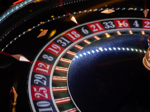 Roulette wheel   turning