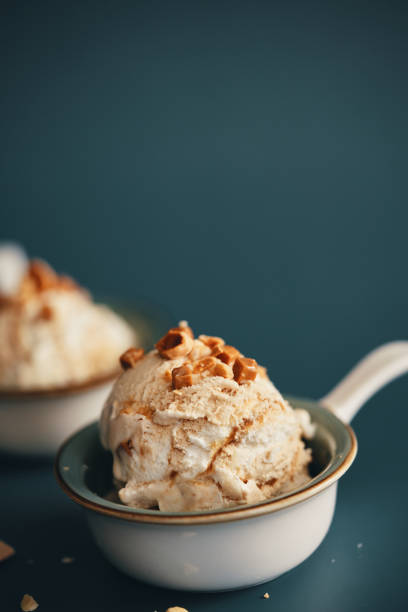 istock Caramel Ice Cream with Topping 1499020350