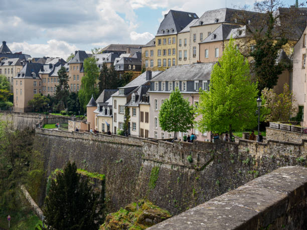 la ciudad vieja de Luxemburgo en Europa - foto de stock