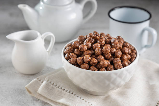 istock Bowl with cereal chocolate balls. 1499033538