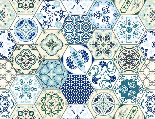 istock Vintage tiles intricate details for a decorative look 1499033775