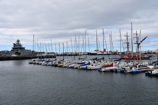 Le port de Reykjavik en Islande