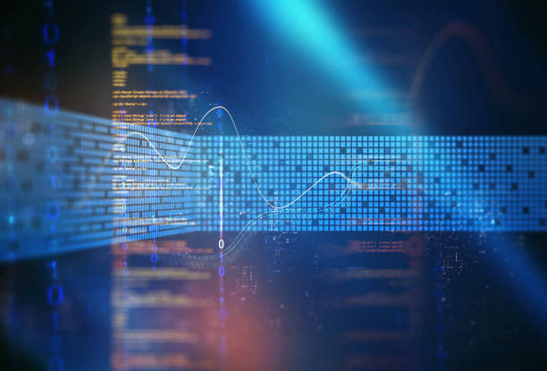 Analysing and visualizing data.Data storage and cyber base programming.Software and Coding concept. Analysing and visualizing data.Data storage and cyber base programming.Software and Coding concept bandwidth stock illustrations