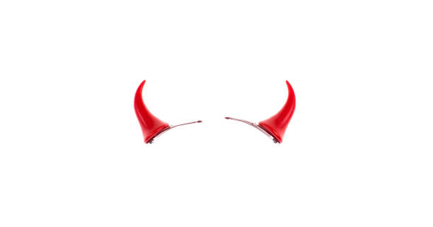 istock red little devil horns isolated on white background 1499044772
