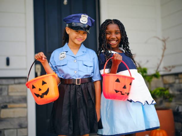 Halloween Trick or Treating in a Costume