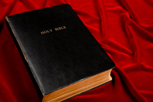 Religious Symbol on luxuriant red velvet background.