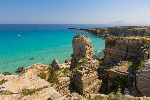 Coastline of the Aegadian Islands, Italy