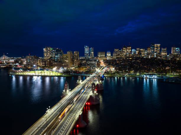 istock Drone Above Longfellow Bridge Pointed At Boston West End 1499055630