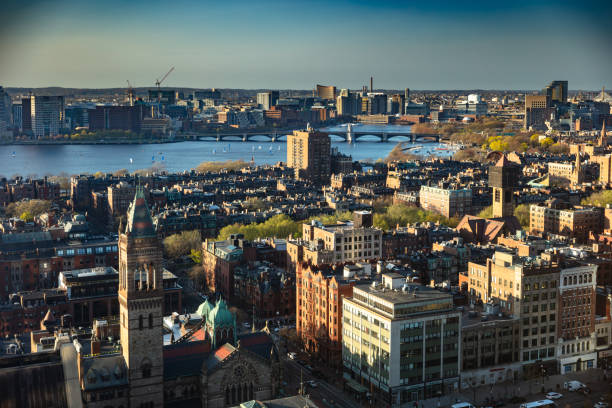 Free Stock Photo of Peaceful Boston skyline over calm water | Download ...