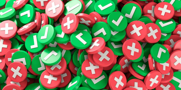 istock Check mark icons and cross check mark icons 1499066841