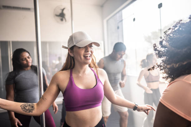 istock Young woman in a dancing class at a dance studio 1499068177