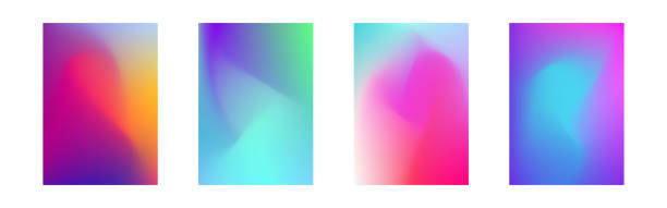 ilustrații de stoc cu colectarea gradientului de acoperire. design fluid abstract. efect plasă de culoare pentru broșură, poster sau fluturaș. concept dinamic a4 pentru publicitate. șabloane lichide vibrante. ilustrare vectorială - festival