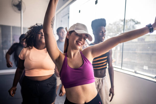 istock Young woman in a dancing class at a dance studio 1499068711