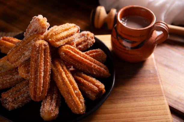 istock Churros and Hot Cocoa Milk 1499071065
