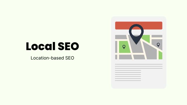 Local SEO 4K Video. Stylish Animation for Business and Marketing