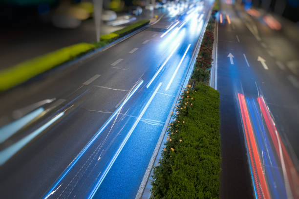 Multiple Lane Highway, Abstract, Asphalt, Blurred Motion, Business