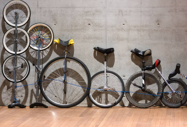 istock A Variety Of Unicycles 1499091022