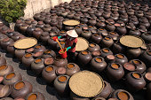 Making traditional sauce in Vietnam