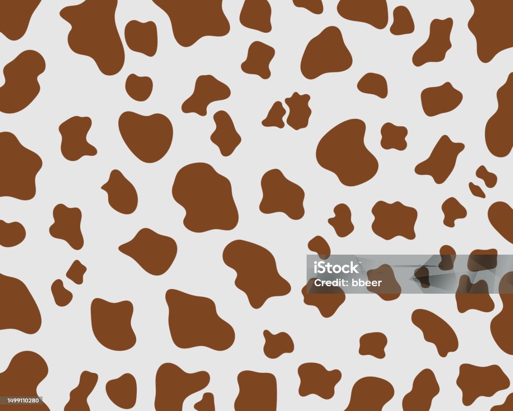 Cow Print Pattern Soft Cow Print Pattern Animal Seamless Stock Illustration - Download Image ...