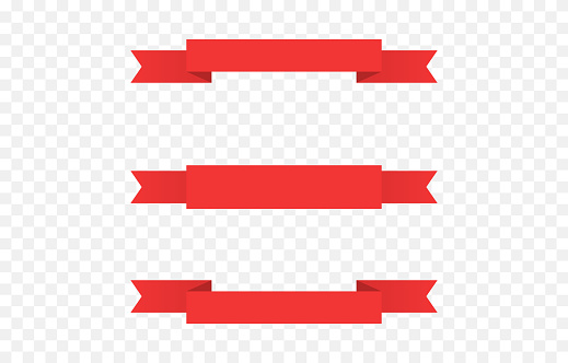 Set of vector ribbons. Ribbons. Red ribbons. Design element. Vector.