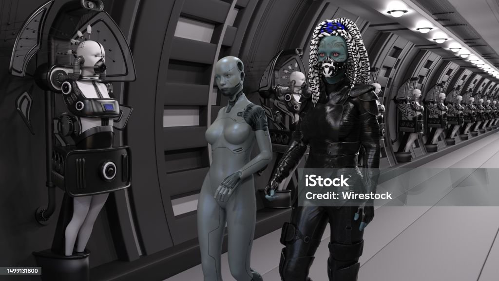 Cybernetic Lab Cybernetics Laboratory Is Shown In This 3d Rendered Illustration Stock ...