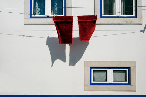 White windows with Western style pastoral style on white walls