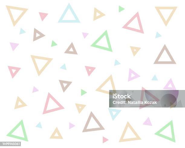Small Triangular Shapes A Set Of Triangular Shapes For The Background Vector Flat Style Shapes ...