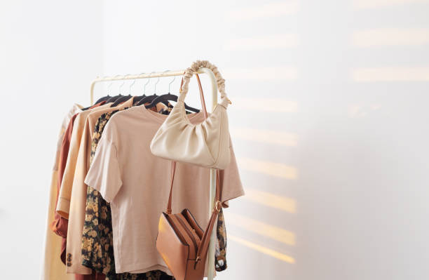 istock female beige capsule summer wardrobe in  white room 1499146668