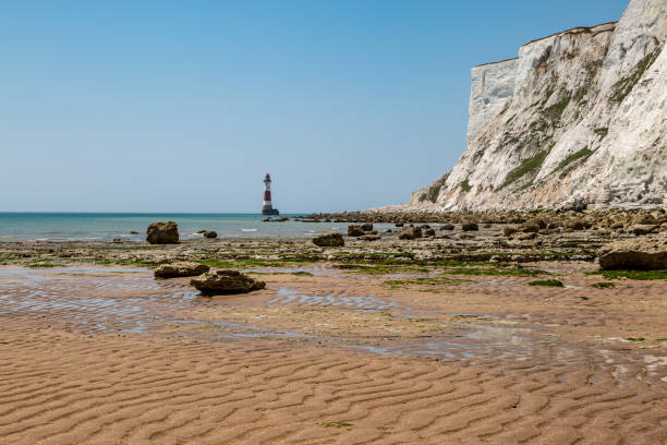 A View of Beachy Head Lighthouse and the Chalk Cliffs, on a Sunny Summer's Day