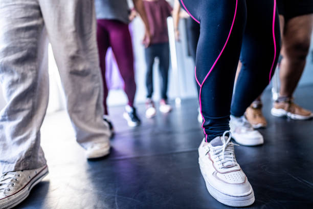 istock Low section of people in a dancing class at a dance studio 1499159493