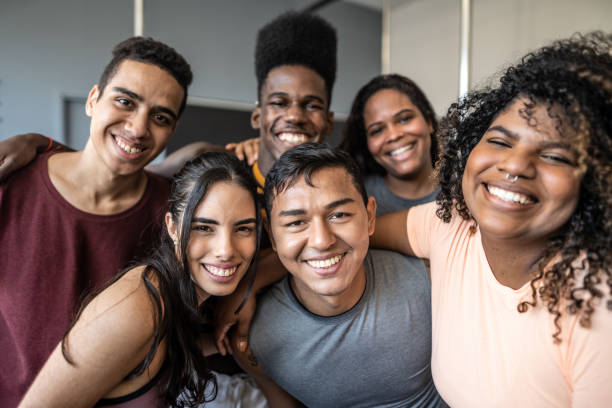 istock Portrait of friends at a dance studio 1499161111