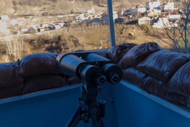 Military Binoculars stock photo