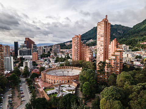 Aerial view Bogota, Colombia