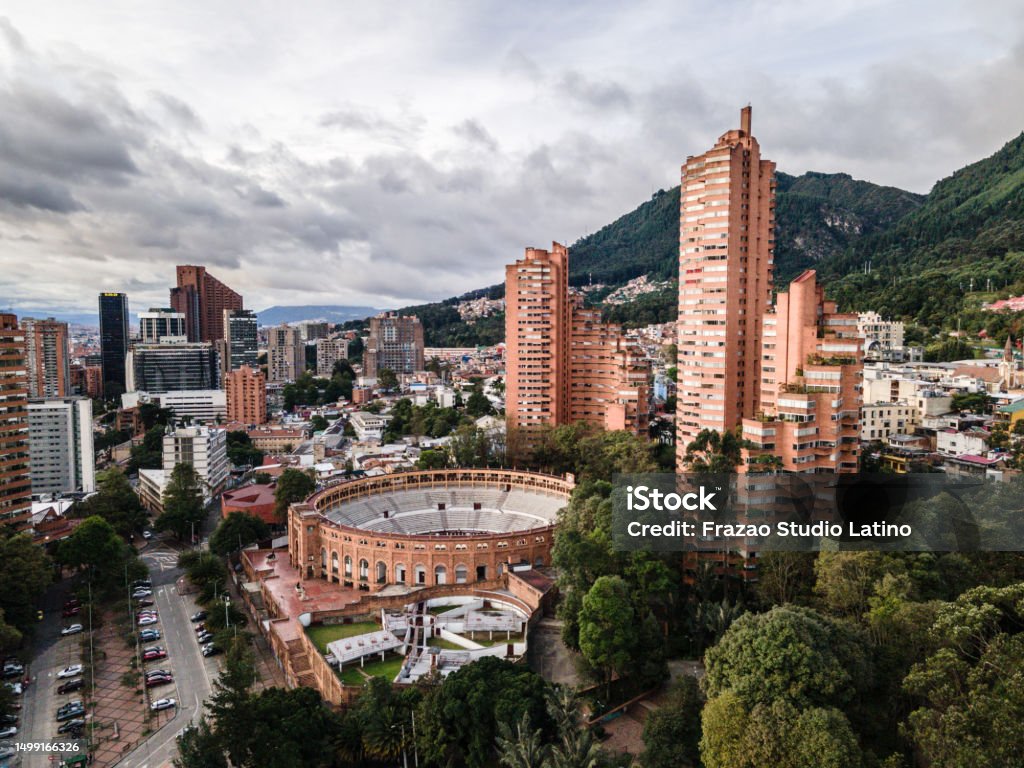 Aerial view Bogota, Colombia Bogota Stock Photo