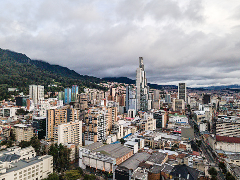 Aerial view Bogota, Colombia